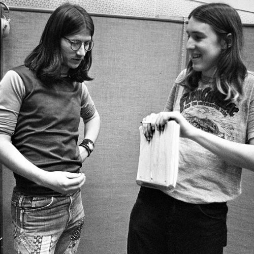Richie Furay and Rolling Stone writer Cameron Crowe circa 1973