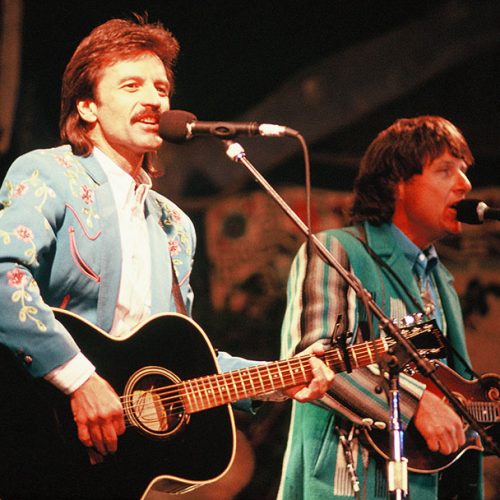 The Nitty Gritty Dirt Band's Jeff Hanna and Jim Ibbotson at the 1991 Telluride Bluegrass Festival