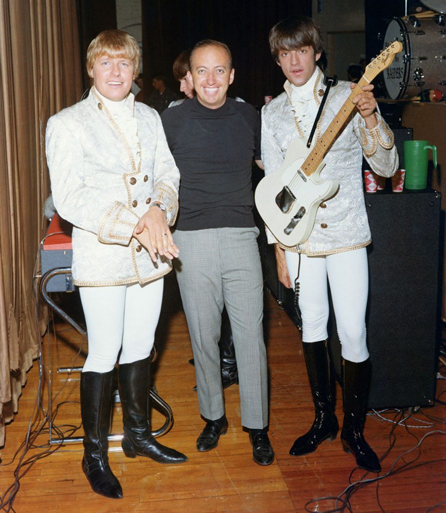 Tony Spicola with Paul Revere and Mark Lindsay of the Raiders, 1967