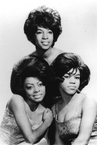 The Supremes (left to right - Diana Ross, Mary Wilson, Florence Ballard)