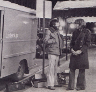 Walt Stinson and Steve Weiner of ListenUp, 1974